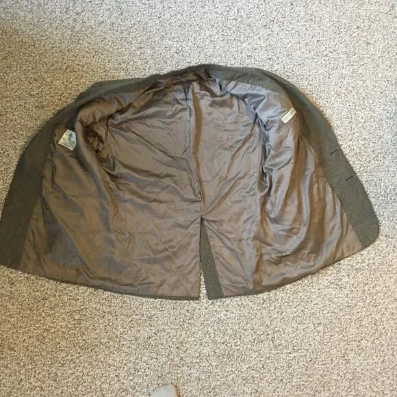 VTG Tweed Blazer Sports Coat UK Great Britain Jacket Two Button Austin Reed - Picture 12 of 14